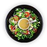 Salad Portion Served With Sauce 
