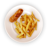 Kids - Jumbo Sausage & Chips 