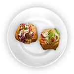 Baked Potato With Any 2 Fillings 